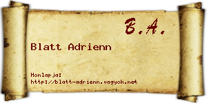 Blatt Adrienn névjegykártya